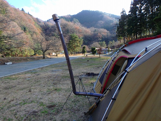冬キャンプ♪テント内に薪ストーブが入ってる！in青根キャンプ場