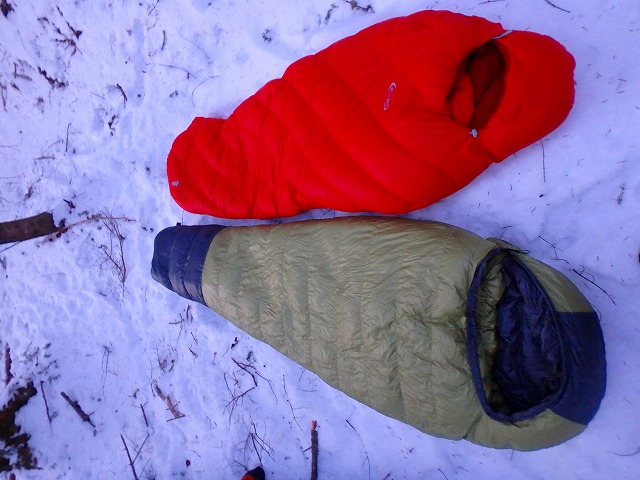 兄と１月にテント１泊の硫黄岳登山へ。予想以上に雪少なく暖冬の影響に驚く