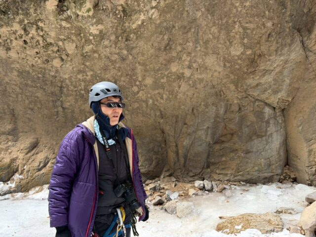 ビレイ用メガネ（ビレイグラス）で見た目が怪しい人に！